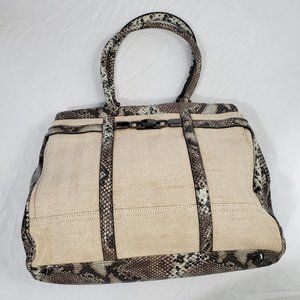 Fiona Kotur Muses Canvas/Leather Handbag